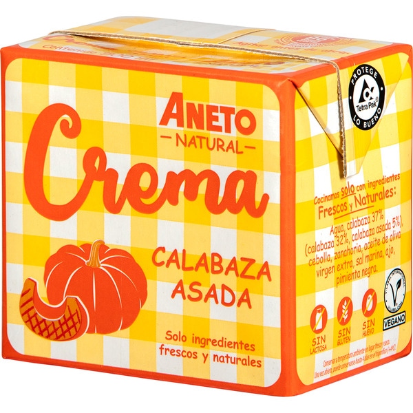 Ofenkürbiscreme glutenfrei, laktosefrei und ohne Ei Karton 500 ml
