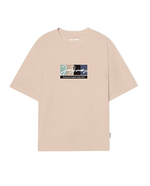 Camiseta de mangas cortas con logo serigrafiado en el lateral de hombre