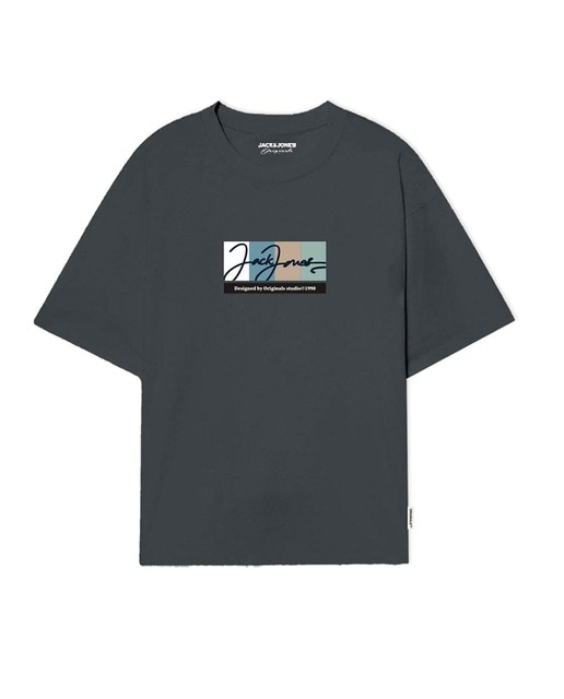 Camiseta de mangas cortas con logo serigrafiado en el lateral de hombre