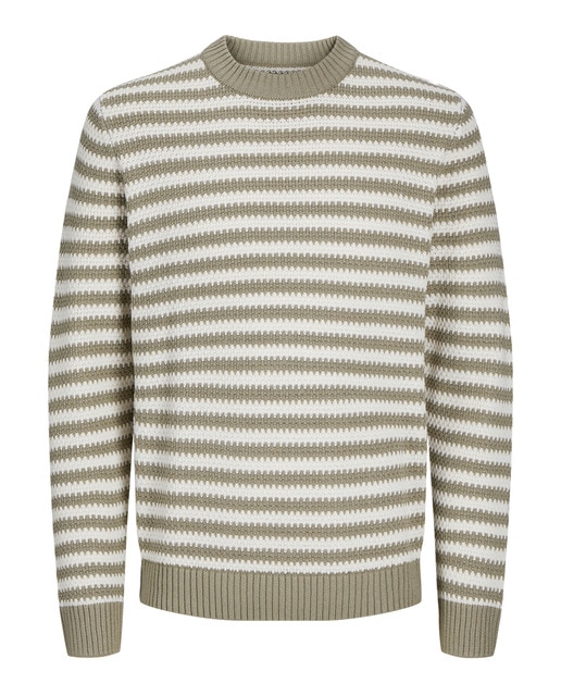 Jerse estructura de cuello redondo de hombre