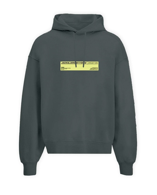 Sudadera con capucha  mangas largas lisa de hombre