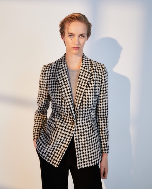 Blazer de mujer pata de gallo