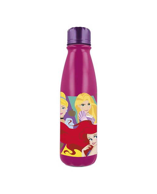 Botella metálica 600 ml Princesas Disney