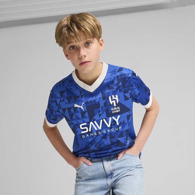 Puma - Camiseta de niños 1º equipación Al Hilal 2024-2025 Neymar Jr Replica Puma.