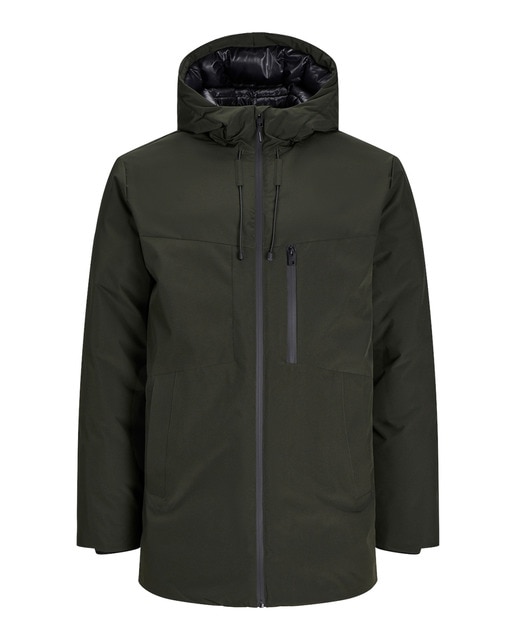 Abrigo confort con triple abotonadura  cuello solapado de hombre