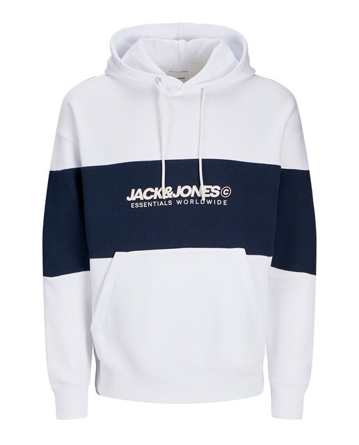 Sudadera con capucha mangas largas lisa de hombre