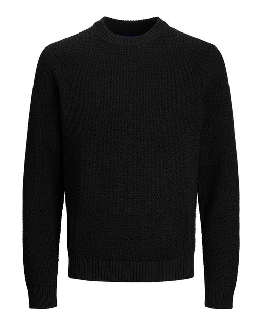 Jerse estructura de cuello redondo de hombre