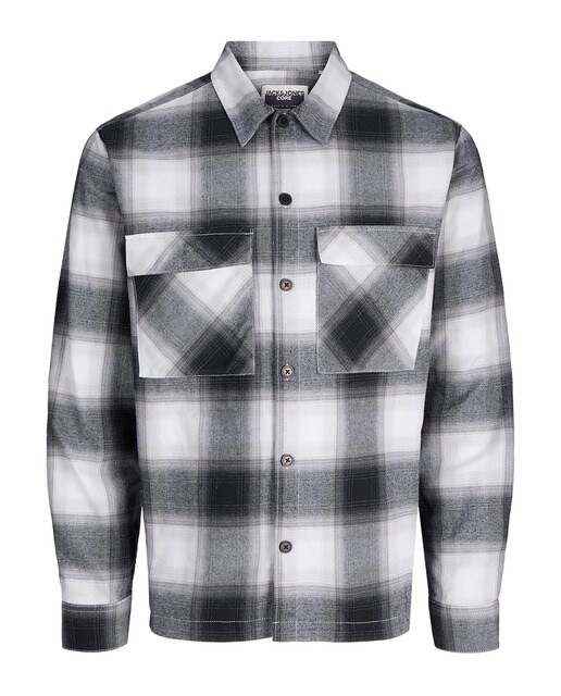 Sobrecamisa relaxed con bolsillos solapados delanteros con cierre mediante abotonadura