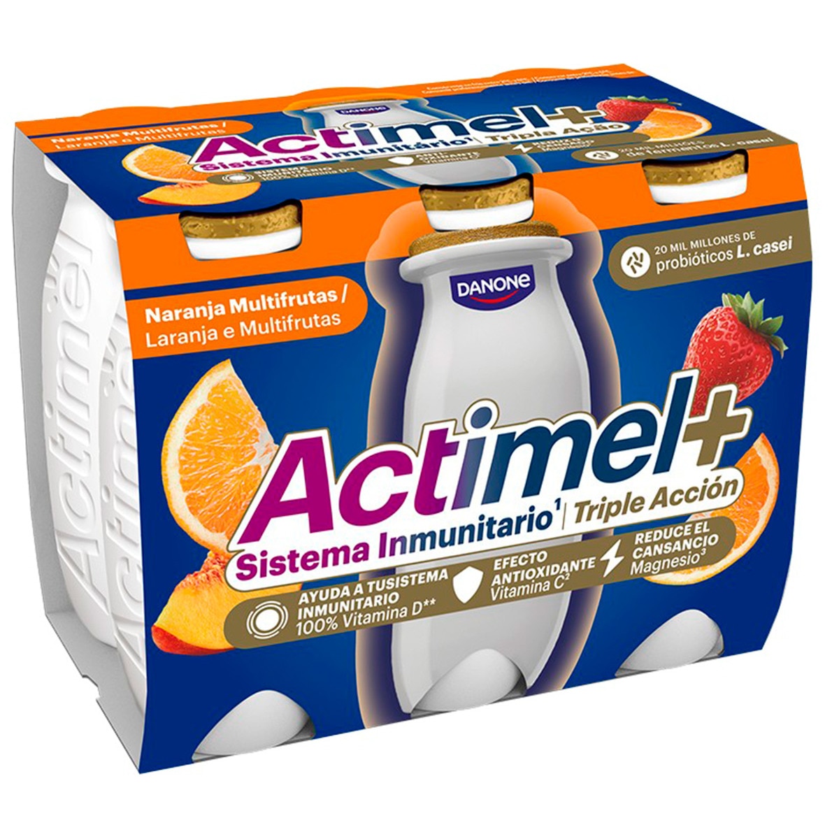 Iogurte Laranja Multifrutas Pack6 embalagem | 100 g
