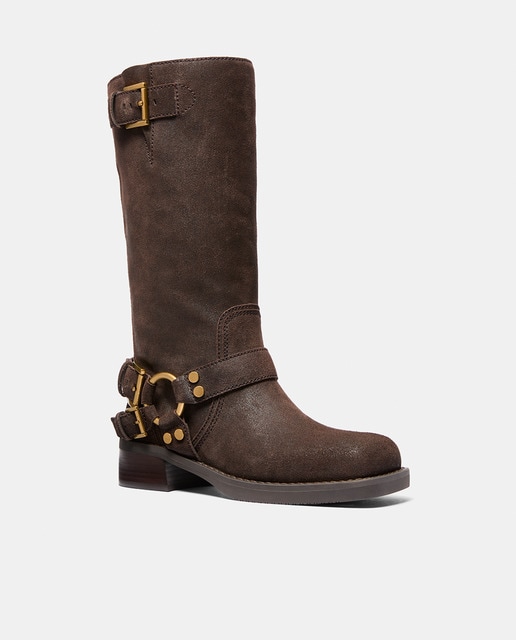 Botines de piel de mujer Moto Boot