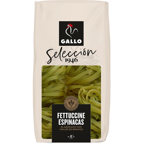 fettuccine a la espinaca bolsa 450 g