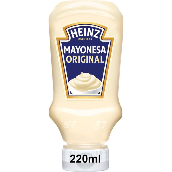 mayonesa hecha con huevos de gallinas camperas sin gluten y sin lactosa envase 220 ml