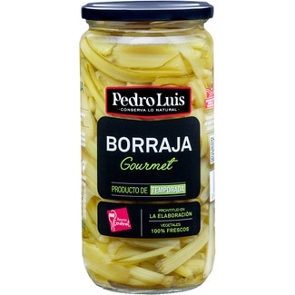 PEDRO LUIS borraja al natural gourmet frasco 400 g neto escurrido