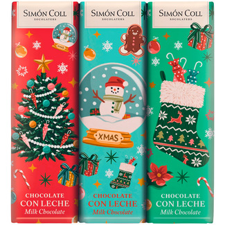 SIMON COLL chocolatinas con leche de navidad estuche 54 g
