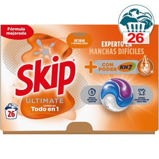 SKIP Ultimate All-in-1 capsule detergent with KH-7 power box 26 capsules