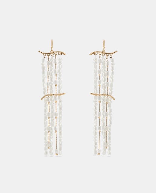 Pendientes cascada perlas