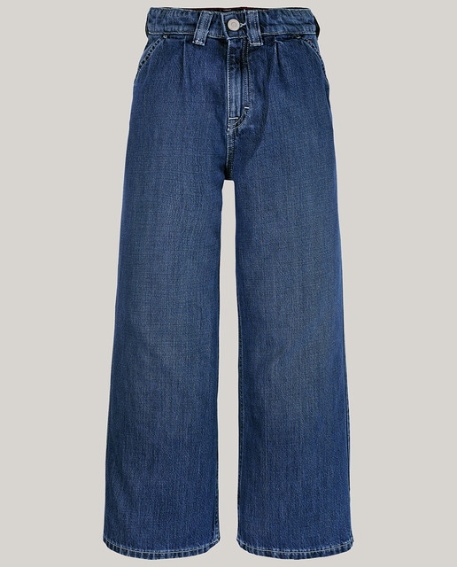 Pantalón vaquero de bebé niña tipo culotte