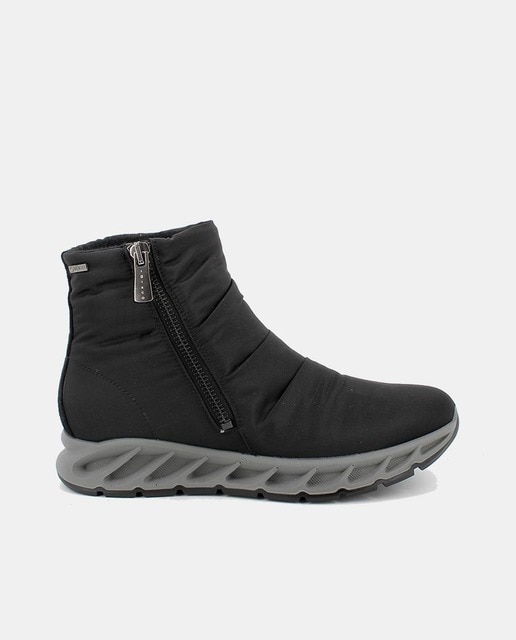 Botines de mujer en sintético con forro de goretex y suela estriada