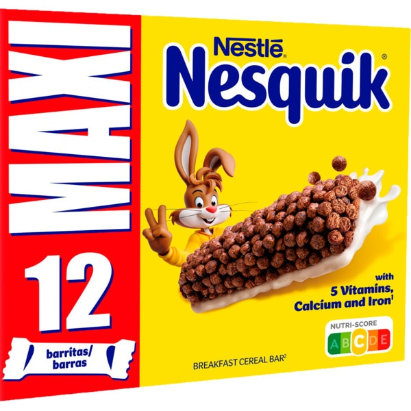Barras de Cereais Nesquik embalagem 300 g