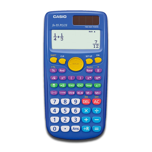 Calculadora científica para primaria fx-55PLUS Casio.