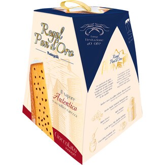 MELEGATTI Geschenk Pan D'Oro Il sapore pandoro mit Schokosplittern Karton 1 kg