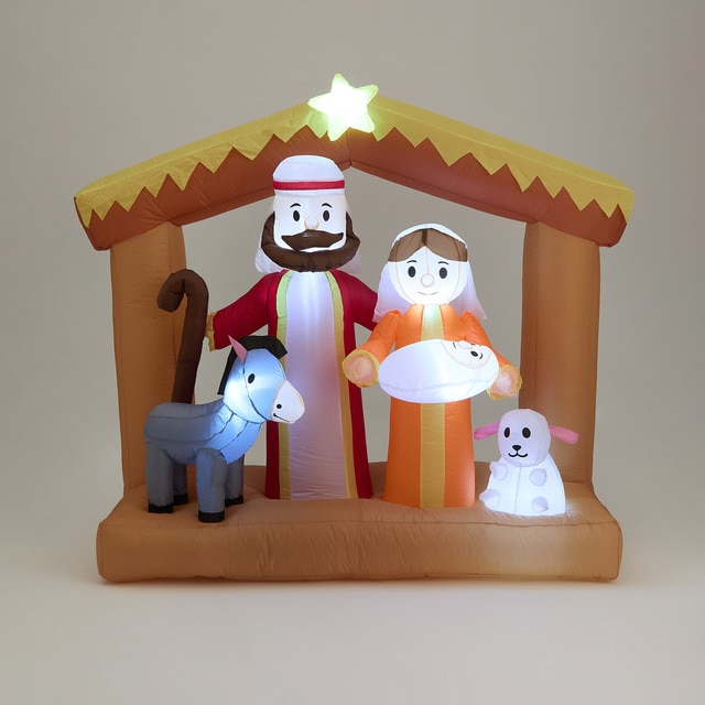 Nacimiento hinchable con luz LED para exterior Navidad El Corte Inglés