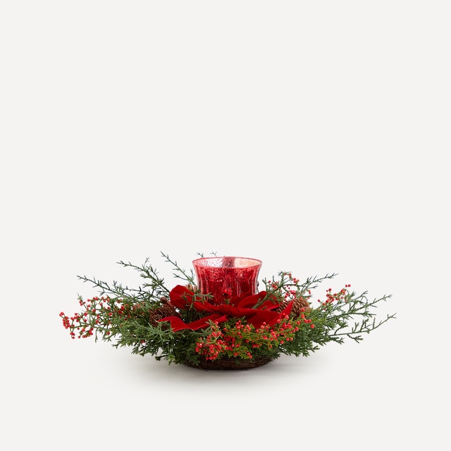 Centro de mesa mercurizado Lazo Navidad El Corte Inglés