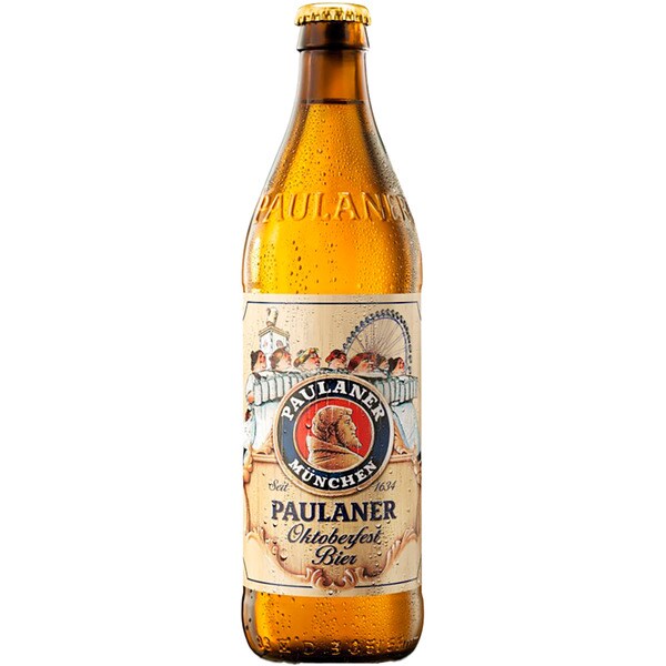precios Paulaner Cerveza Rubia Alemana Oktoberfest Botella 50 Cl en Hipercor