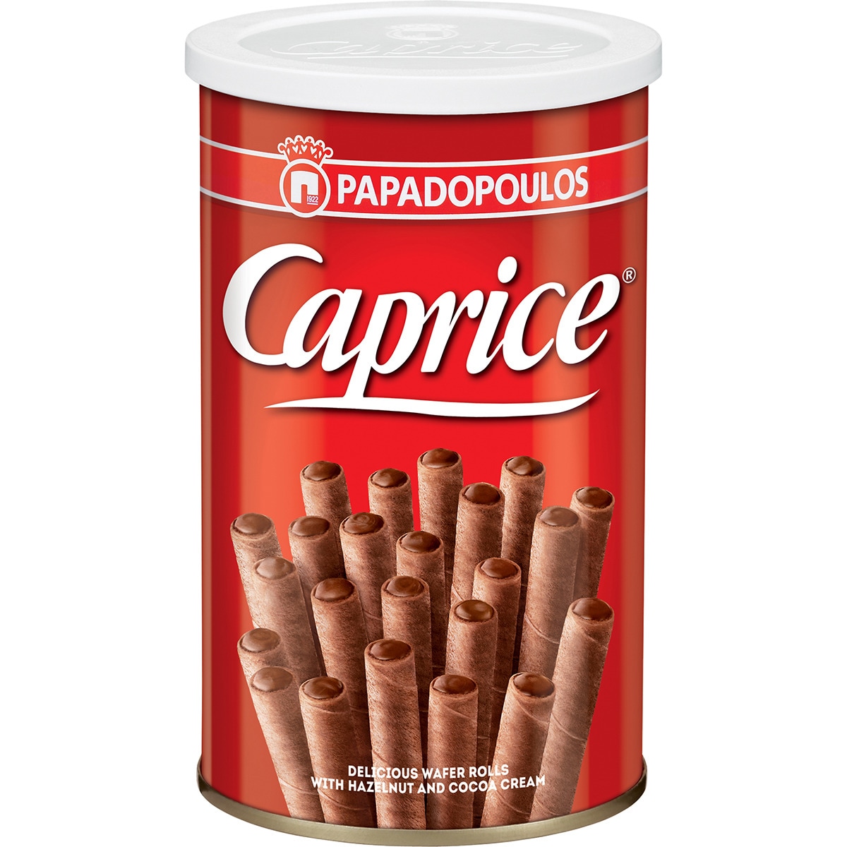 Caprice barquillos rellenos de crema de avellanas y cacao