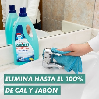 Limpiador de baño desinfectante en gel limón botella 1,2 l - Sanytol