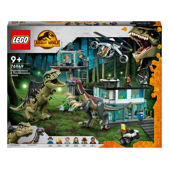 Dinosaurios de Juguete Ataque del Giganotosaurio y el Therizinosaurio LEGO Jurassic World