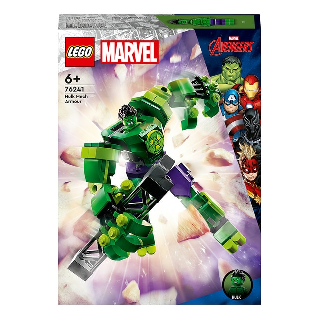 Figura de Acción para Construir Armadura Robótica de Hulk LEGO Marvel