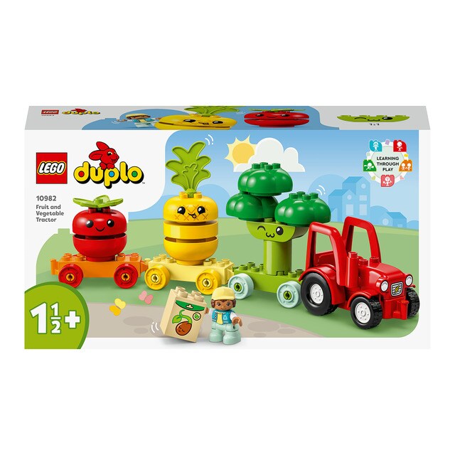 Juguete de Construccion Educativo Tractor de Frutas y Verduras para Aprender los Colores LEGO DUPLO