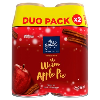 Glade Ambientador Automatic Spray Warm Apple Pie embalagem 2 unidades