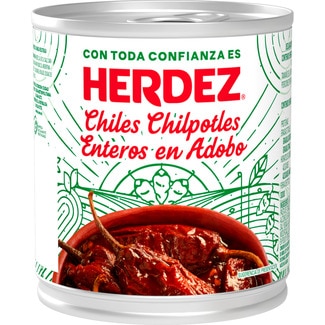 HERDEZ chiles chilpotles enteros en adobo lata 198 g