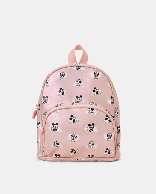 Bolso mochila con detalles Mickey Mouse
