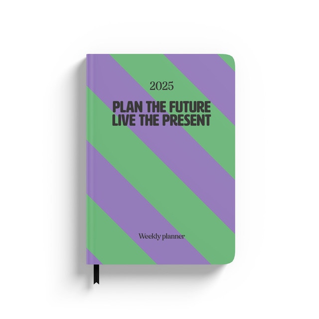 Agenda anual 2025 semana vista a5 Color fun Where dreams meet deadlines Erik rosa.