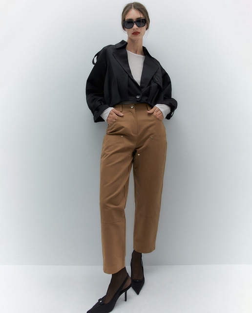 Pantalón algodón cortes