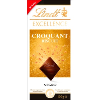 Lindt Chocolate Excellence Crocante Biscuit embalagem 100 g