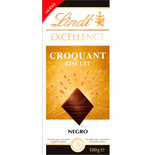 Chocolate Excellence Crocante Biscuit embalagem 100 g