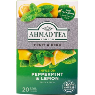 Ahmad Tea Tisana de Hortelã e Limão embalagem 20 unidades