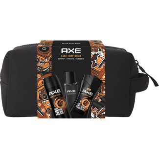 AXE Dark Tempation Trio toiletry bag w/ deod. body spray + shower gel + after shave