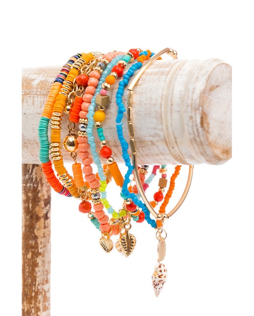 Pulsera con abalorios