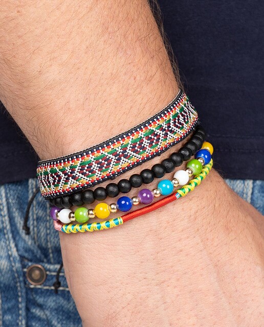 Pulsera con abalorios