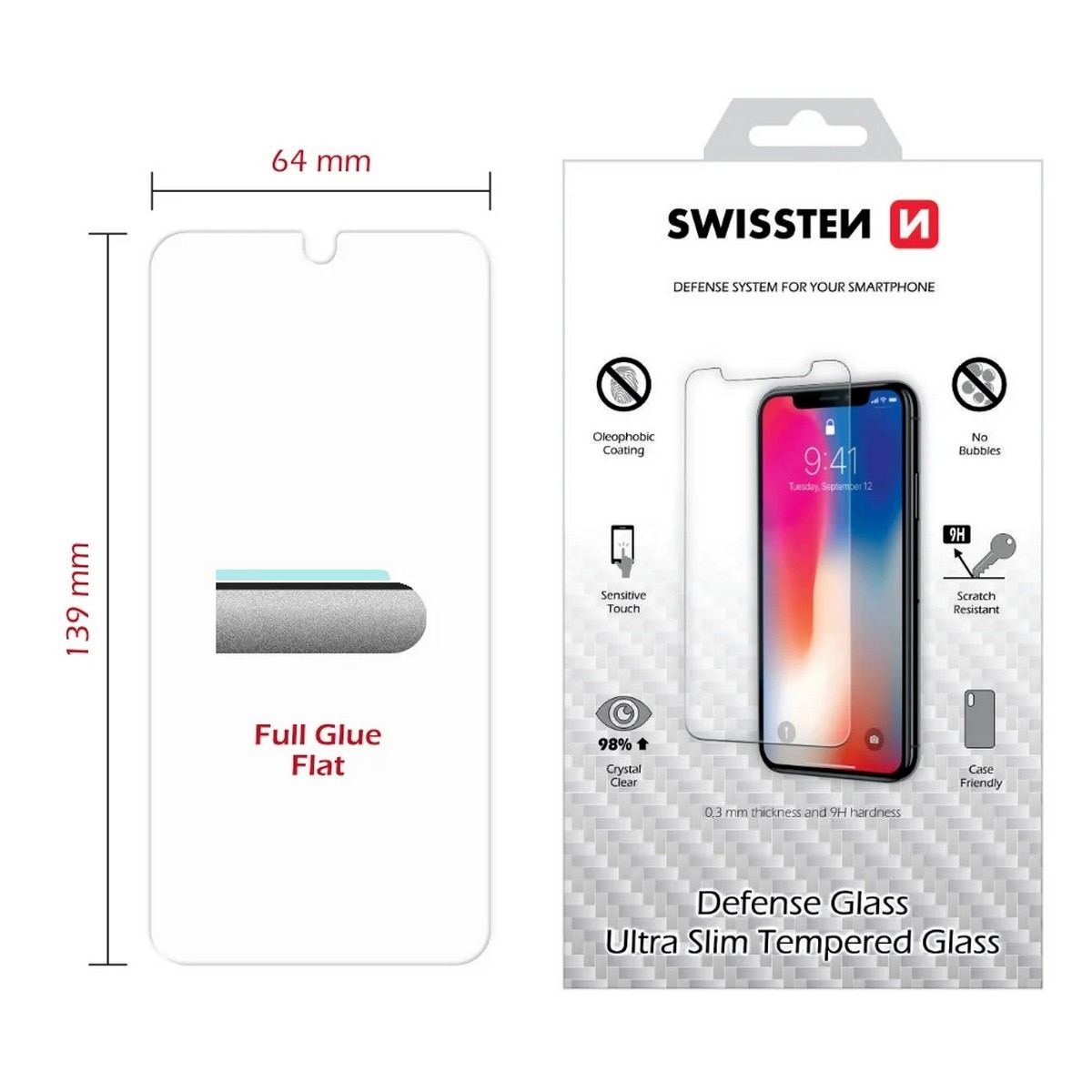 Imagem 0 de Película de Vidro Temperado Swissten para iPhone 16 Pro Max