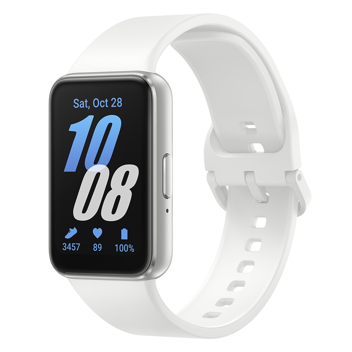 Samsung - Samsung Galaxy Fit3 Plata/Blanco Pulsera de actividad.