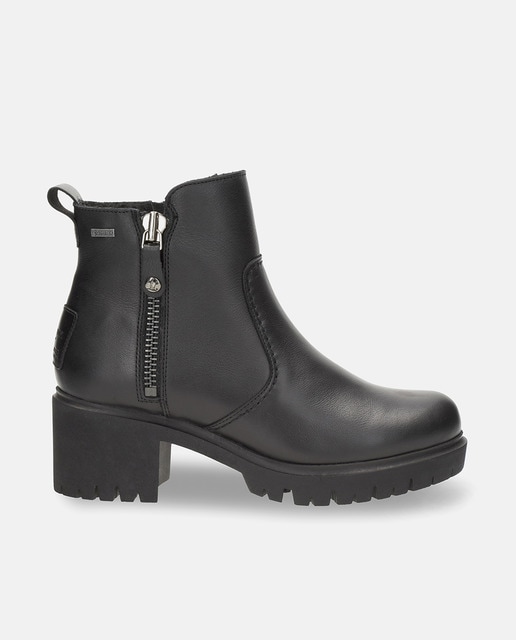 Panama Jack - Botines de mujer en piel con forro de goretex.