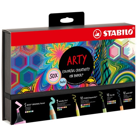 Set creativo multiproducto  ARTY 50 piezas