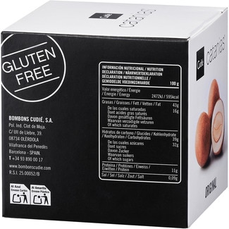 Catanias Original almendras caramelizadas recubiertas de praliné estuche 80 g - Cudie
