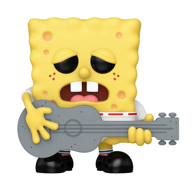 Figura Funko Pop 9 cm Bob Esponja guitarra.